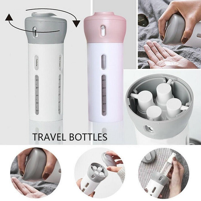 Travel set with refillable bottles Travel set with refillable bottles
